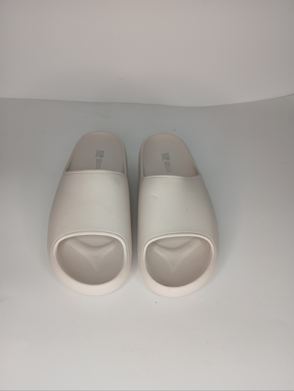 Beige Slide Sandals Size M (W 8.5–9.5) | Minimalist EVA Foam Slides | Comfort Ca - Picture 1 of 6